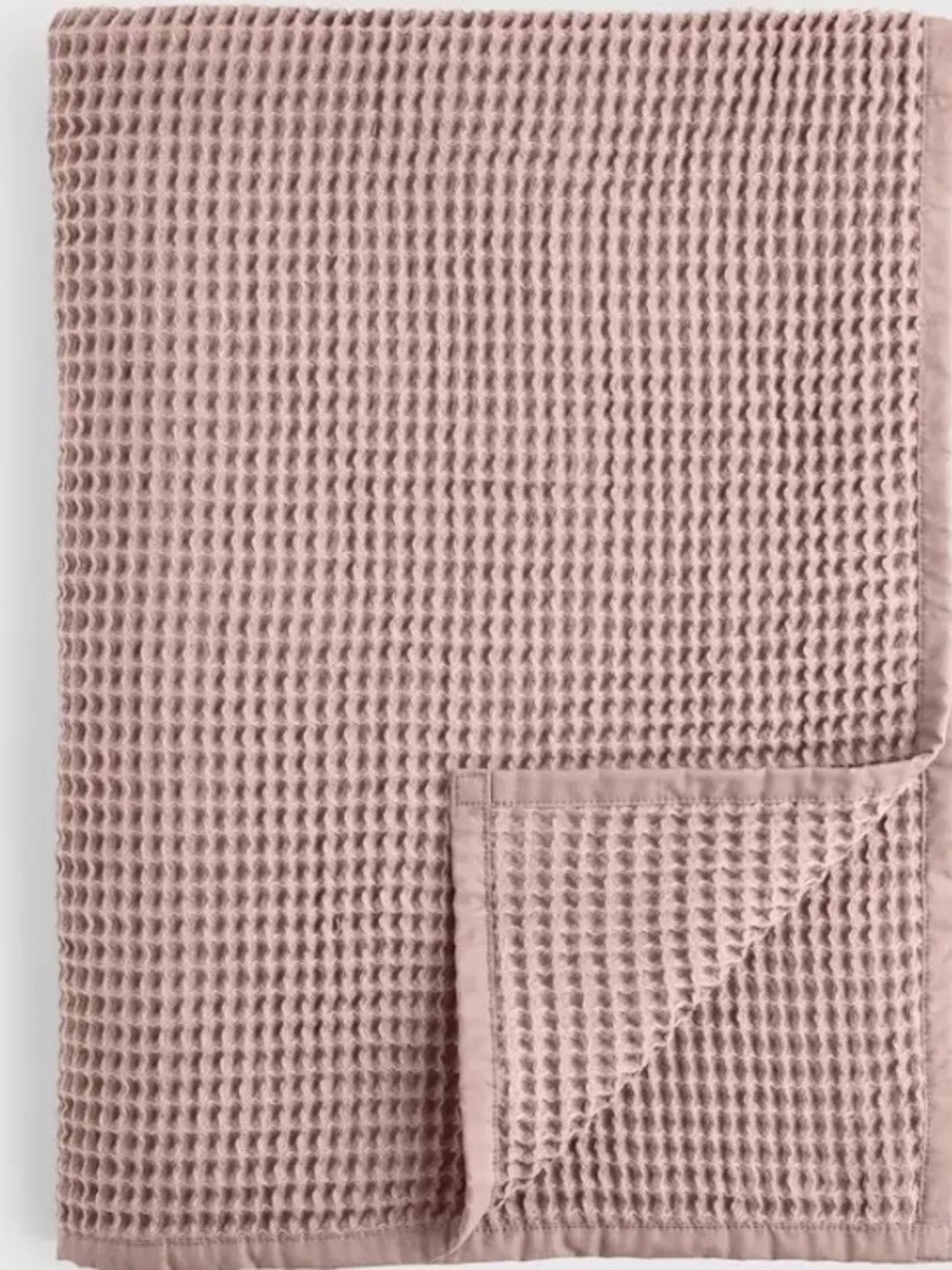 Quince Organic Waffle Throw - Fig